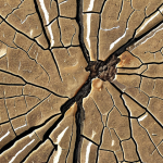 **A microscopic view of a metal surface showing microcracks forming at grain boundaries and inclusions, with arrows indicating the direction of cyclic stress. Emphasize the surface roughness and imperfections leading to crack initiation.**